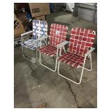 3 LAWN CHAIRS