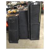 18 BLACK PLASTIC SHUTTERS