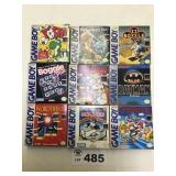 Game Boy - 9 Empty - games boxes