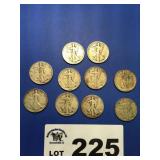 WALKING LIBERTY HALF DOLLARS