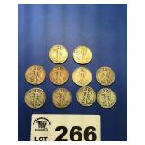WALKING LIBERTY HALF DOLLARS
