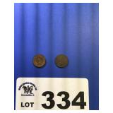 1887 INDIAN HEAD PENNIES