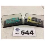 TWO CARS IN COLLECTOR BOXES