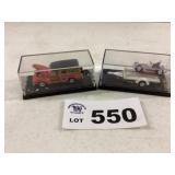 TWO CARS IN COLLECTOR BOXES