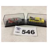 TWO CARS IN COLLECTOR BOXES
