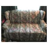 FLORAL ROCKING LOVESEAT (matches lot 360) FLORAL ROCKING LOVESEAT (matches lot 360)