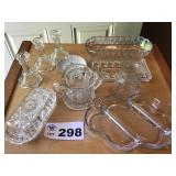CANDLE HOLDERS, RELISH DISH, BUTTER DISH CANDLE HOLDERS, RELISH DISH, BUTTER DISH