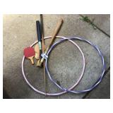 HULA HOOPS,PADDLES, BATS, POOL CUE HULA HOOPS,PADDLES, BATS, POOL CUE
