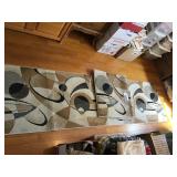 8 ft RUNNER, 2 THROW RUGS 8 ft RUNNER, 2 THROW RUGS