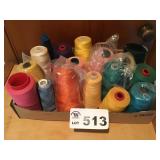 ASSORTED SPOOLS OF THREAD ASSORTED SPOOLS OF THREAD