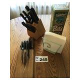 KNIFE BLOCKS, PASTA TIN, NAPKIN HOLDER KNIFE BLOCKS, PASTA TIN, NAPKIN HOLDER