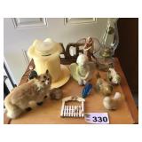 CANDLES, OIL LAMP, CAT, BIRDS, DOLPHIN CANDLES, OIL LAMP, CAT, BIRDS, DOLPHIN