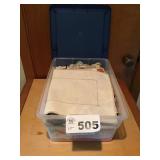 TOTE OF DOILIES TOTE OF DOILIES