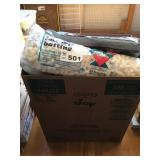LARGE BOX OF BATTING, PILLOWS LARGE BOX OF BATTING, PILLOWS
