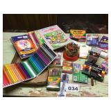 CRAYONS, COLORING BOOKS, COLORED PENS CRAYONS, COLORING BOOKS, COLORED PENS