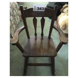 CHILDS WOODEN ROCKY CHAIR CHILDS WOODEN ROCKY CHAIR