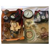 CLOCK, PICTURES, GEESE, BAG, MISC CLOCK, PICTURES, GEESE, BAG, MISC