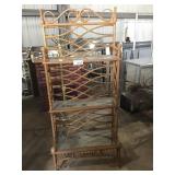 BAMBOO AND GLASS BAKERS RACK BAMBOO AND GLASS BAKERS RACK