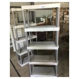 PLASTIC SHELVING UNIT PLASTIC SHELVING UNIT