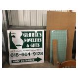 PEG BOARD PIECES AND SIGN PEG BOARD PIECES AND SIGN
