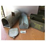 METAL MAILBOX, TRAY, AMMO BOXES METAL MAILBOX, TRAY, AMMO BOXES