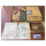 VINTAGE CARDBOARD FARM SET VINTAGE CARDBOARD FARM SET