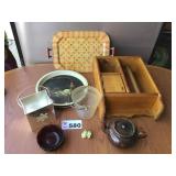 TRAYS, TOWEL HOLDER, TEA POT, MISC TRAYS, TOWEL HOLDER, TEA POT, MISC