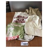 ALFAFA SACK, FOOTBALL SACK BURLAP BAG ALFAFA SACK, FOOTBALL SACK BURLAP BAG