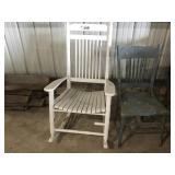 ROCKING CHAIR, DAMAGED, STRAIGHT CHAIR ROCKING CHAIR, DAMAGED, STRAIGHT CHAIR
