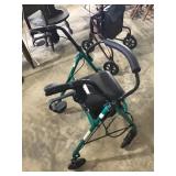 4 WHEELED WALKER WITH SEAT AND BRAKES 4 WHEELED WALKER WITH SEAT AND BRAKES