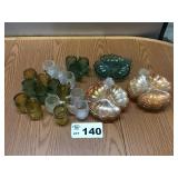 SMALL MUGS, CARNIVAL WARE CANDY DISHES SMALL MUGS, CARNIVAL WARE CANDY DISHES