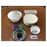 VINTAGE BOWLS, PLATES, MISC VINTAGE BOWLS, PLATES, MISC