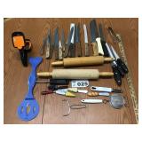 ROLLING PINS, KNIVES, BUTTER KNOVES ROLLING PINS, KNIVES, BUTTER KNOVES