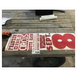 DATED CIRCUS ADVERTISING POSTER 42 x 14 in DATED CIRCUS ADVERTISING POSTER 42 x 14 in