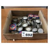 GALVANIZED CANNING LIDS W PORCELAIN CAPS SMALL GALVANIZED CANNING LIDS W PORCELAIN CAPS SMALL