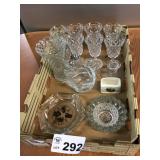 SHERBERT GLASSES, VASE, SWAN, CANDLE HOLDERS, SP SHERBERT GLASSES, VASE, SWAN, CANDLE HOLDERS, SP