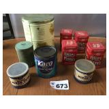 ASSORTMENT OF TINS ASSORTMENT OF TINS