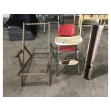 HIGH CHAIR, LOUNGER FRAME, WOODEN GUTTER HIGH CHAIR, LOUNGER FRAME, WOODEN GUTTER