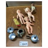 BABY DOLLS, CHILDS COOKWARE BABY DOLLS, CHILDS COOKWARE