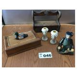DUCK BOX, CANDLE STICKS, MISC DUCK BOX, CANDLE STICKS, MISC