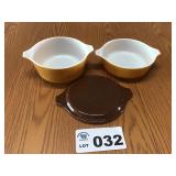 PYREX BOWLS, LID PYREX BOWLS, LID
