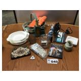 ANCHOR HOCKING, TROPHY, CURLING IRONS, MEASURING ANCHOR HOCKING, TROPHY, CURLING IRONS, MEASURING