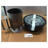 PORTABLE ELECTRIC GRILL, CHARCOAL STARTER POT PORTABLE ELECTRIC GRILL, CHARCOAL STARTER POT