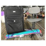 LUGGAGE, CHAIR, YOGA MAT LUGGAGE, CHAIR, YOGA MAT