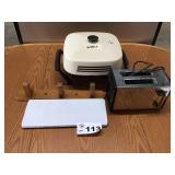 ELECTRIC SKILLET, TOASTER, HOT PAD ELECTRIC SKILLET, TOASTER, HOT PAD