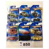 ASSORTMENT OF SIX HOT WHEELS CARS
