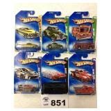 ASSORTMENT OF SIX HOT WHEELS CARS