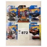 ASSORTMENT OF FIVE HOT WHEELS CARS