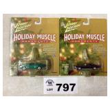 JOHNNY LIGHTNING HOLIDAY MUSCLE ORNAMENTS
