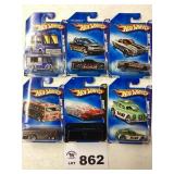 ASSORTMENT OF SIX HOT WHEELS CARS